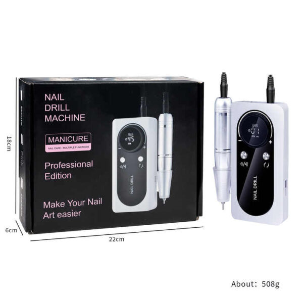 -45000RPM LCD Display Nail Drill - Image 4